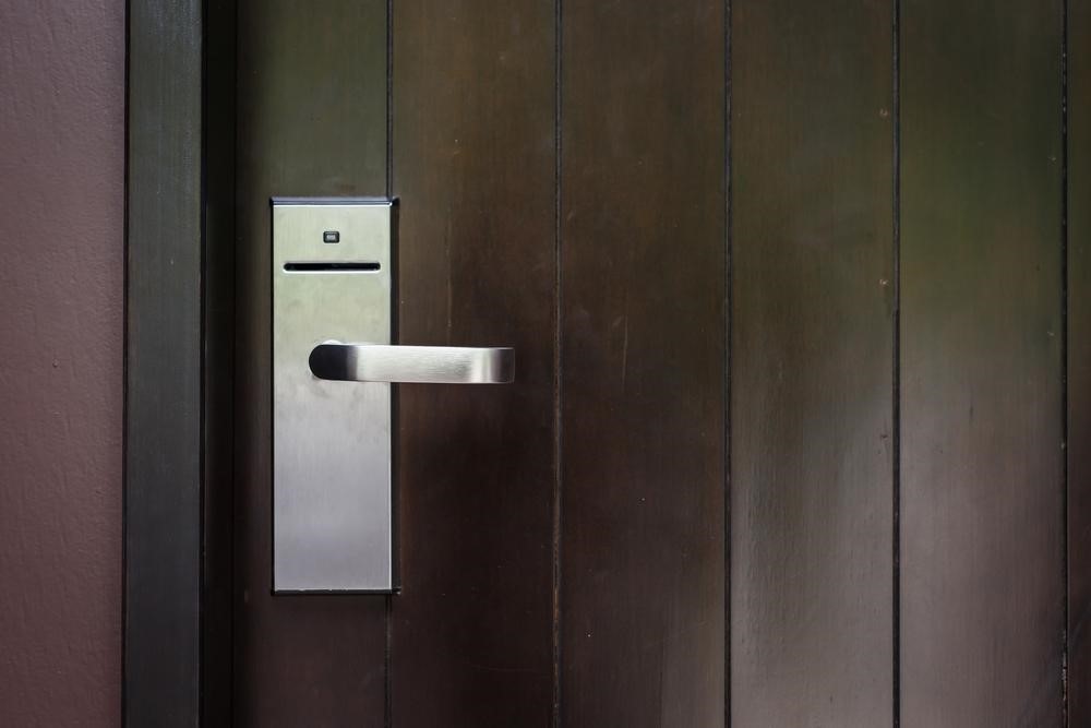 entrance door electronic keycard lock system